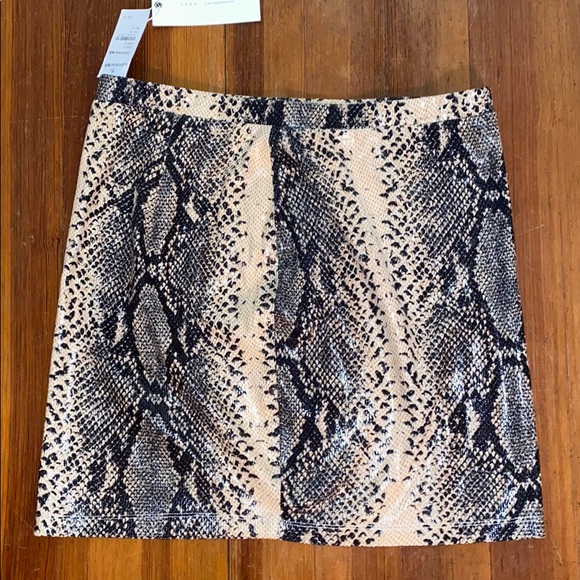 Lush Dresses & Skirts - Lush leather snake skin skirt